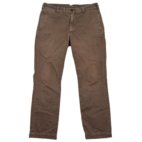 Polo Ralph Lauren Other - VINTAGE Polo‎ Ralph Lauren Mens 34x30 Slim Straight Fit Chino Pants Brown Work
